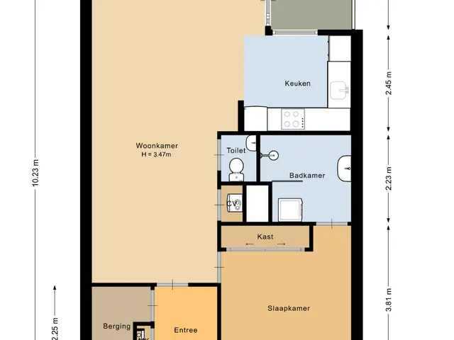Plattegrond van van Heuven Goedhartlaan 47