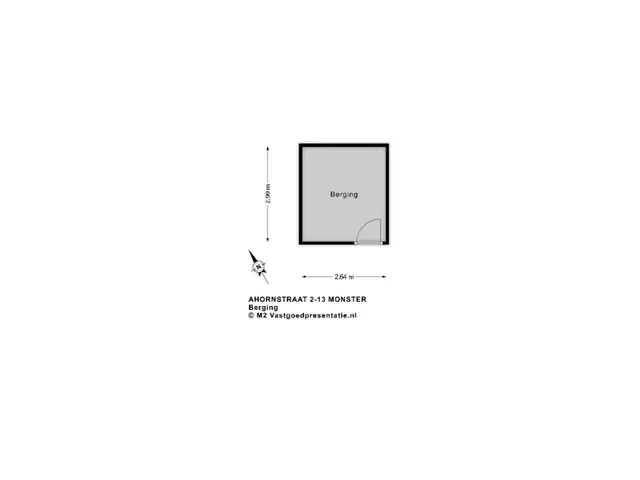 Plattegrond van Ahornstraat 2ap13