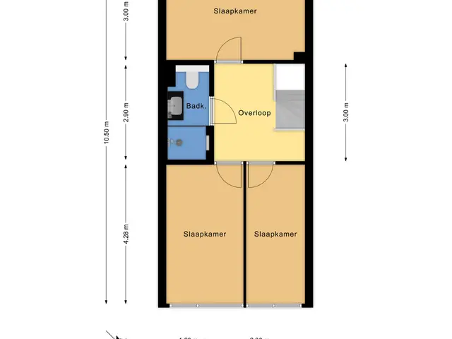 Plattegrond van Duyvenvoordestraat 17