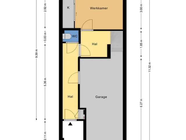 Plattegrond van Duyvenvoordestraat 17