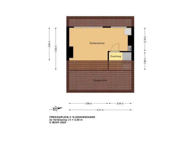 Plattegrond van Freesiaplein 5