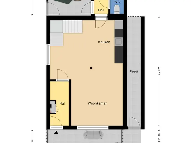 Plattegrond van Molenstraat 19