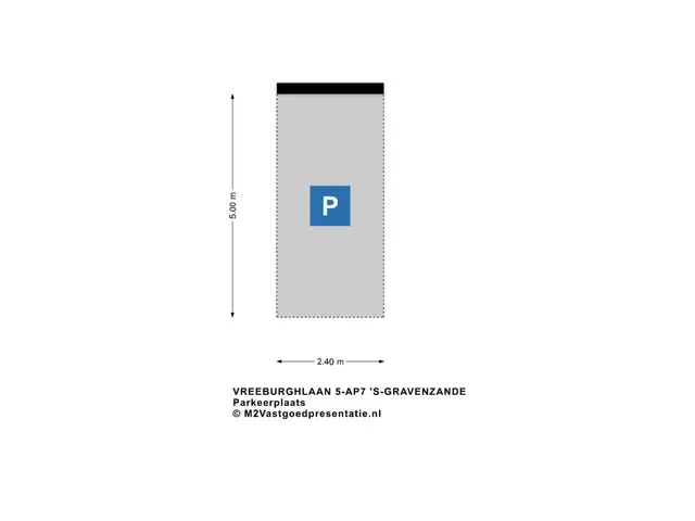 Plattegrond van Vreeburghlaan 5ap7