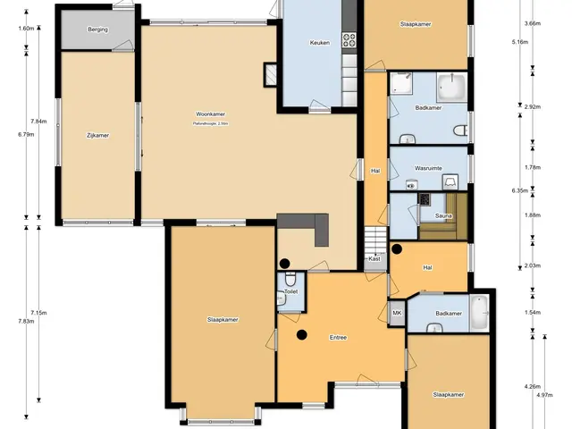 Plattegrond van Kreeklaan 6