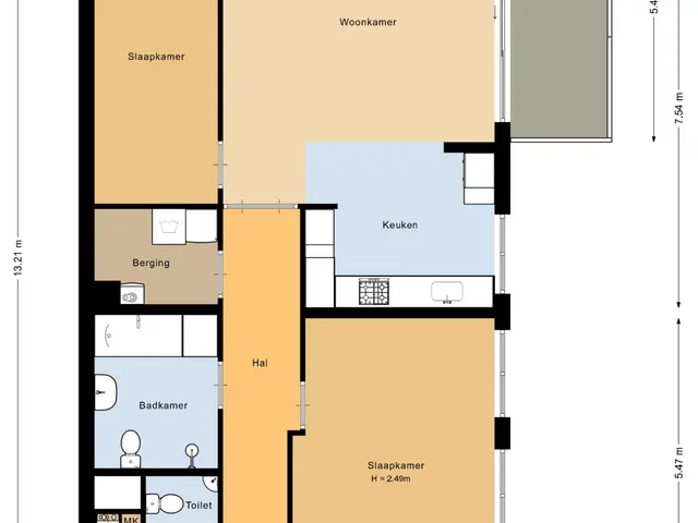Plattegrond van De Dommel 31