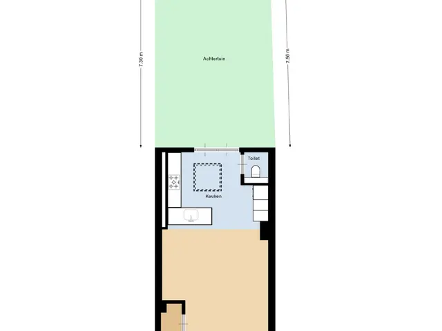 Plattegrond van Braamstraat 27