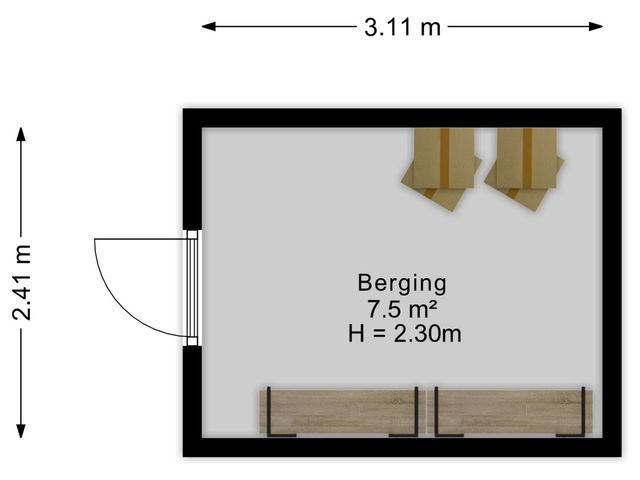 Plattegrond van Staalvisserstraat 25