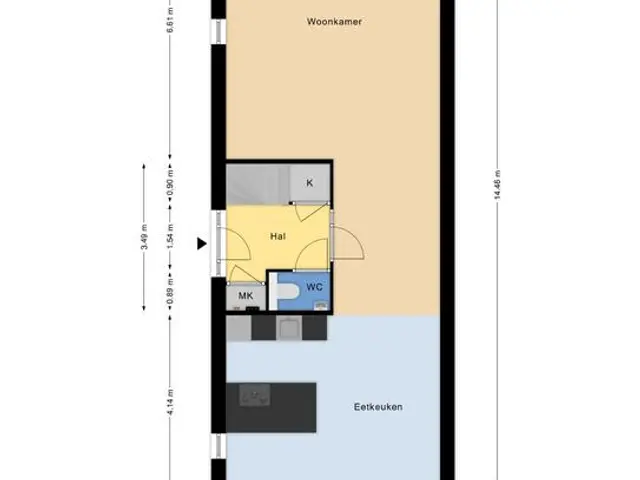 Plattegrond van Dokter Kniplaan 33