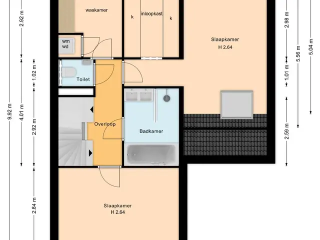 Plattegrond van Boerenlaan 7L