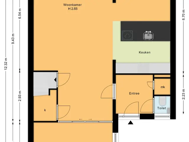 Plattegrond van Boerenlaan 7L