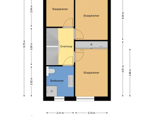 Plattegrond van Van Persijnstraat 10