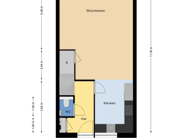 Plattegrond van Van Persijnstraat 10