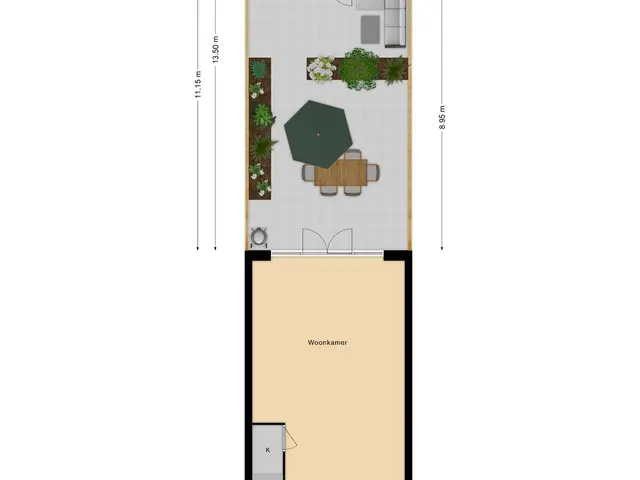 Plattegrond van Van Persijnstraat 10