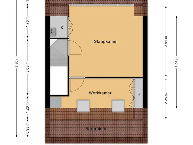 Plattegrond van Van Persijnstraat 10