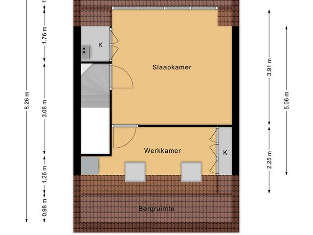 Plattegrond van Van Persijnstraat 10