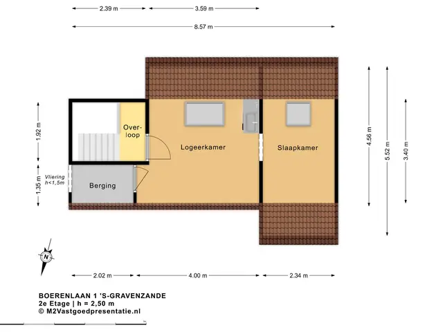 Plattegrond van Boerenlaan 1
