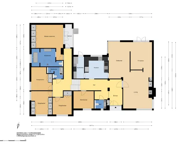 Plattegrond van Boerenlaan 1