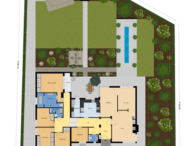 Plattegrond van Boerenlaan 1