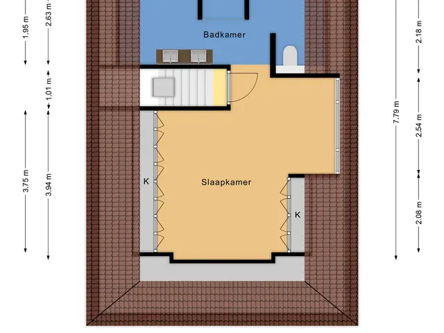 Plattegrond van Kleine Achterweg 44A
