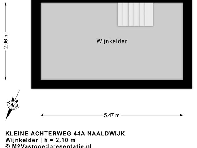 Plattegrond van Kleine Achterweg 44A