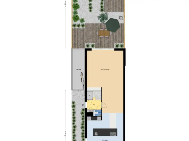 Plattegrond van Henk Nijlandstraat 30