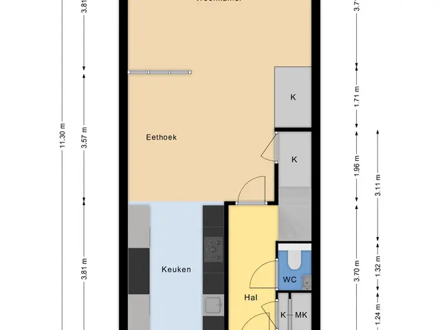 Plattegrond van Fluwijn 109