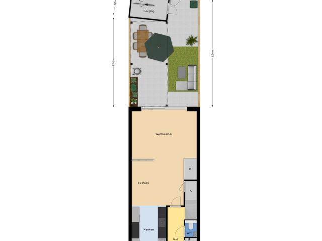 Plattegrond van Fluwijn 109