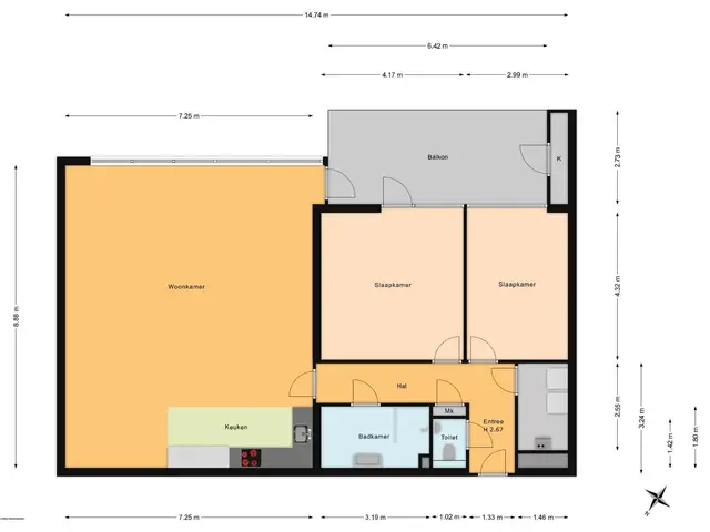 Plattegrond van Raad van Europastraat 63