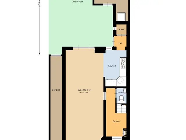Plattegrond van de Konnighstraat 8