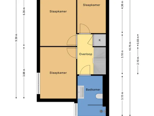 Plattegrond van De Boerstraat 52