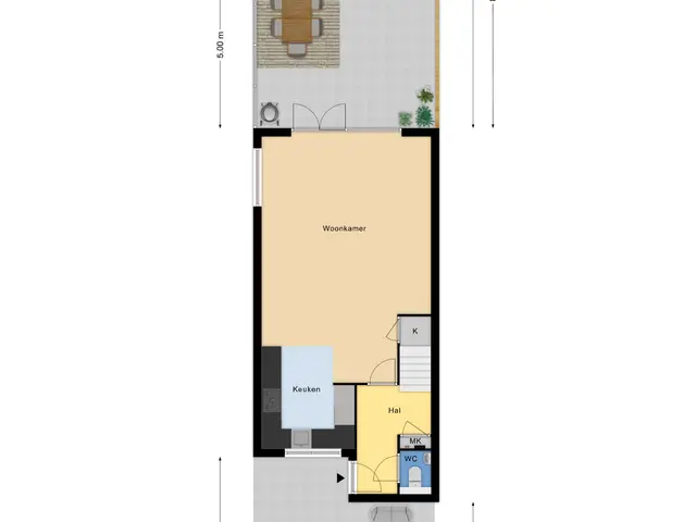 Plattegrond van De Boerstraat 52