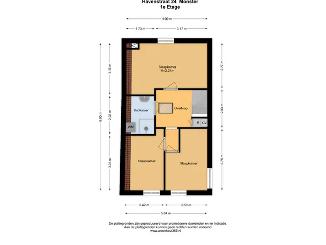 Plattegrond van Havenstraat 24