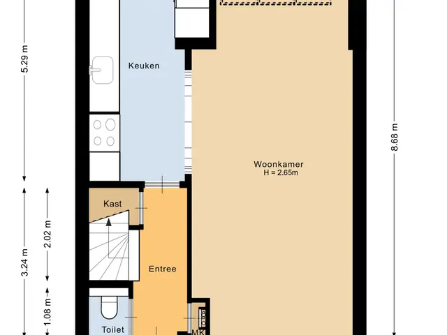 Plattegrond van Prinses Beatrixstraat 3