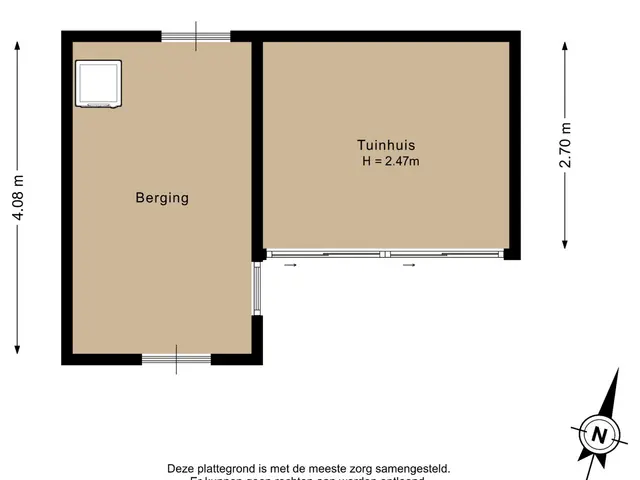 Plattegrond van Prinses Beatrixstraat 3