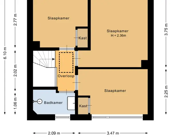 Plattegrond van Prinses Beatrixstraat 3