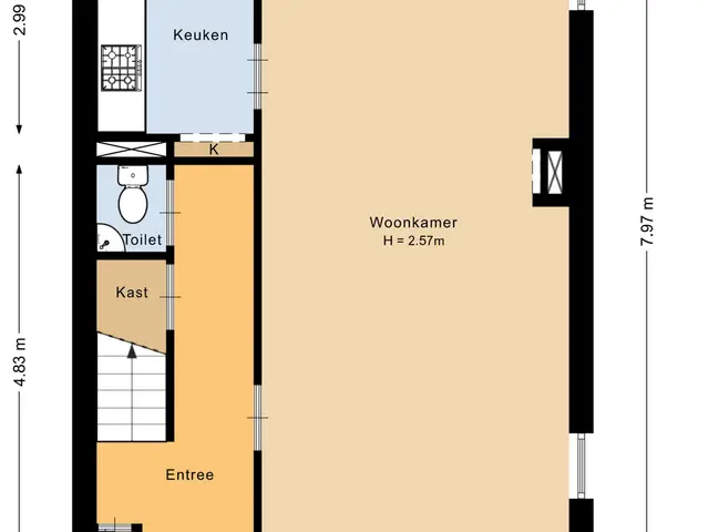 Plattegrond van Hoflaan 71