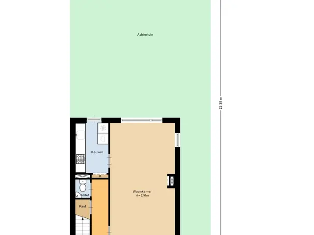 Plattegrond van Hoflaan 71