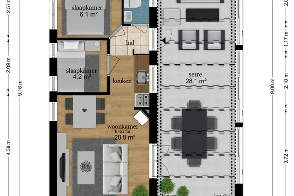 De Peel 13J91, Heel