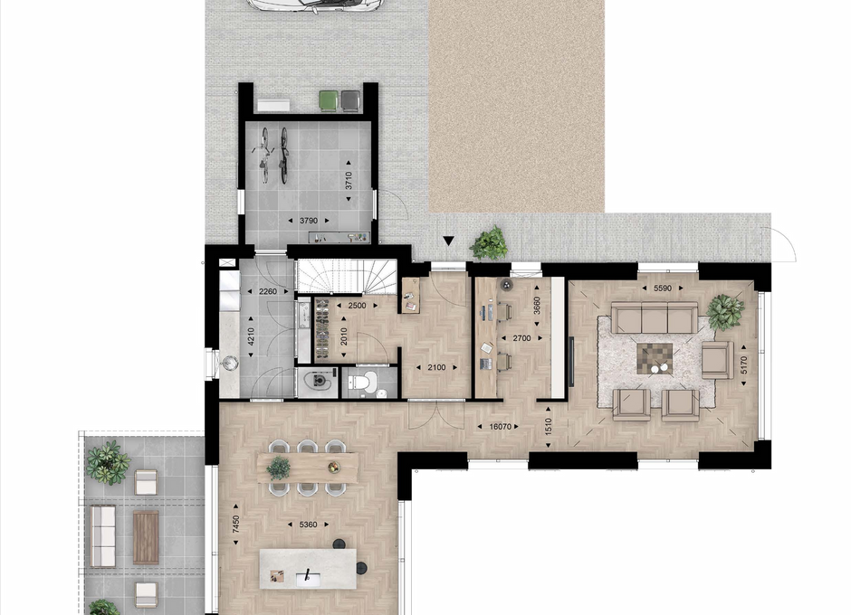 Foto van Landhuis A - gespiegeld, Bouwnummer 8