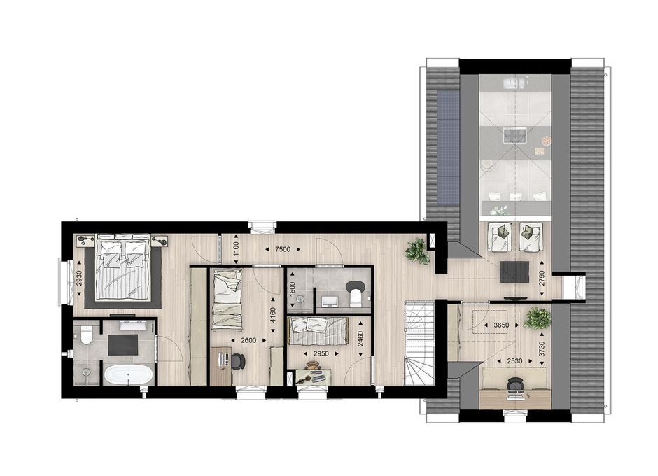 Foto van Landhuis B, Bouwnummer 2