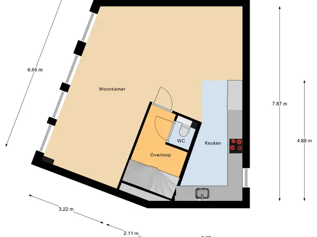 Plattegrond van Zuid Willemsvaart 235