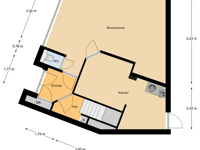 Plattegrond van Zuid Willemsvaart 235