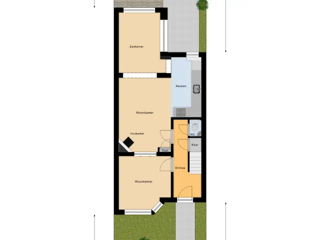 Plattegrond van Ackersdijckstraat 5