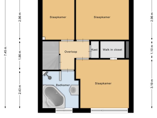 Plattegrond van Frans Molstraat 18