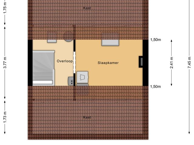Plattegrond van Frans Molstraat 18