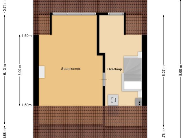 Plattegrond van Bergen op Zoomstraat 6