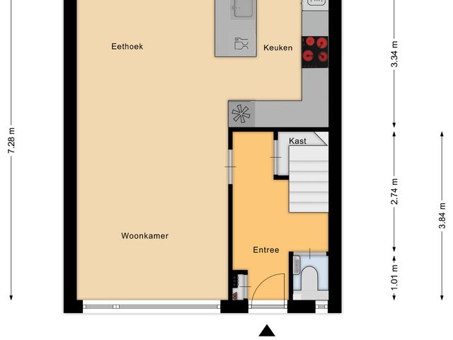 Plattegrond van Kardinaal de Jongsingel 21