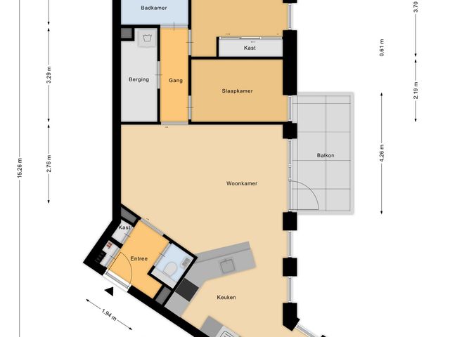 Plattegrond van Kanseliersplein 170