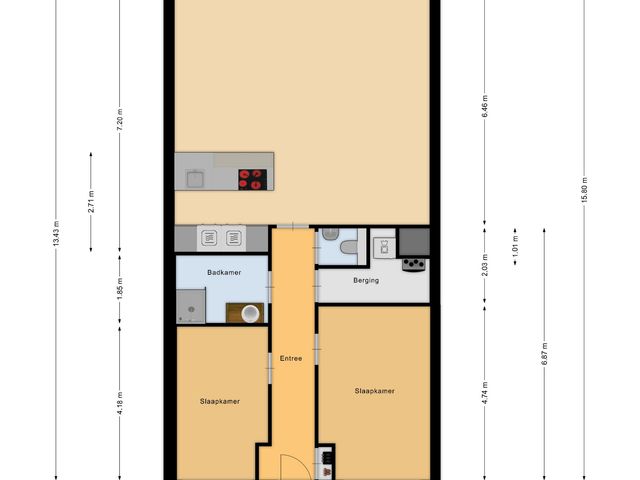 Plattegrond van Bordeslaan 342
