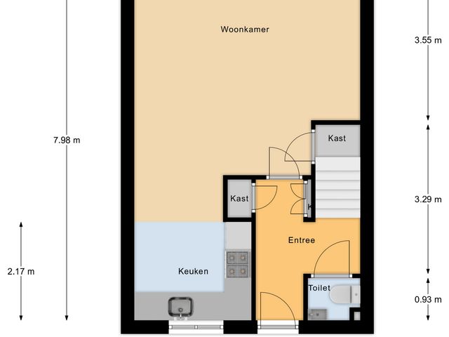 Plattegrond van Zusters van Orthenpoort 16